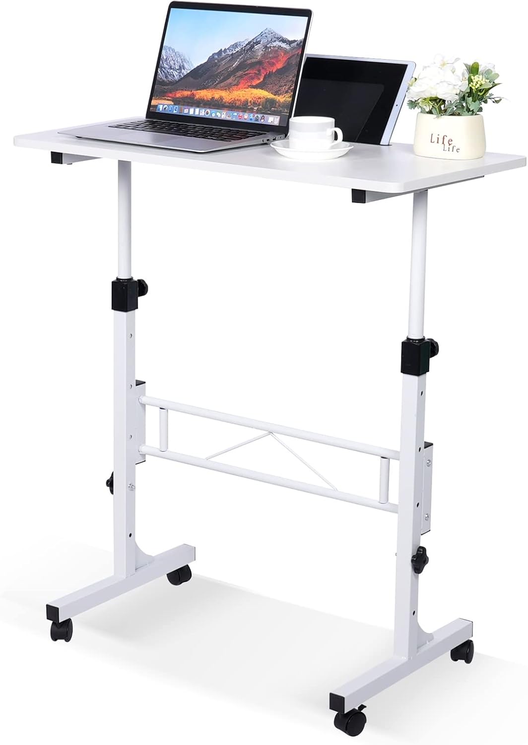 Mobile standing desk under $55 with adjustable height