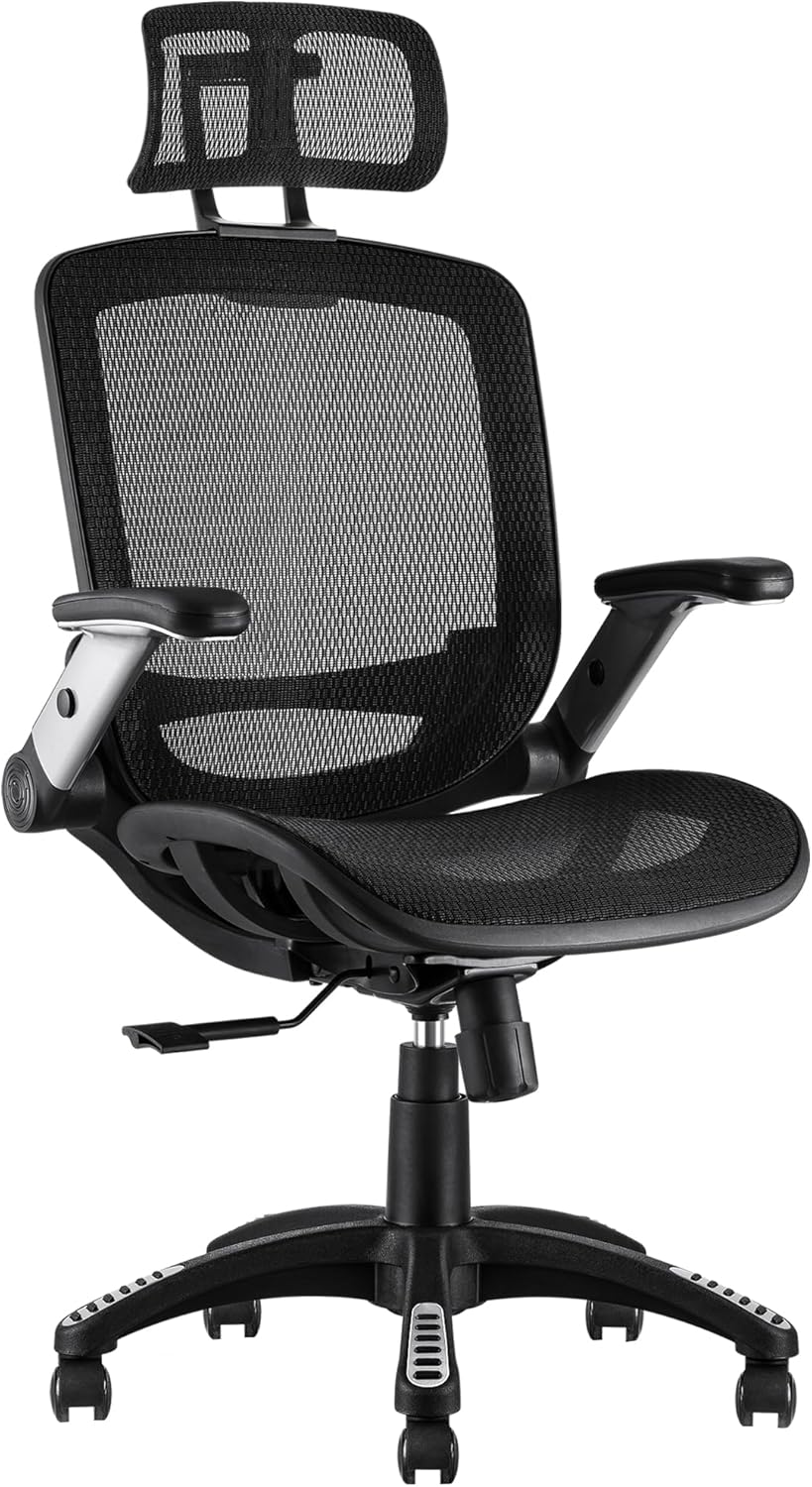 High-end ergonomic desk chair with adjustable lumbar support